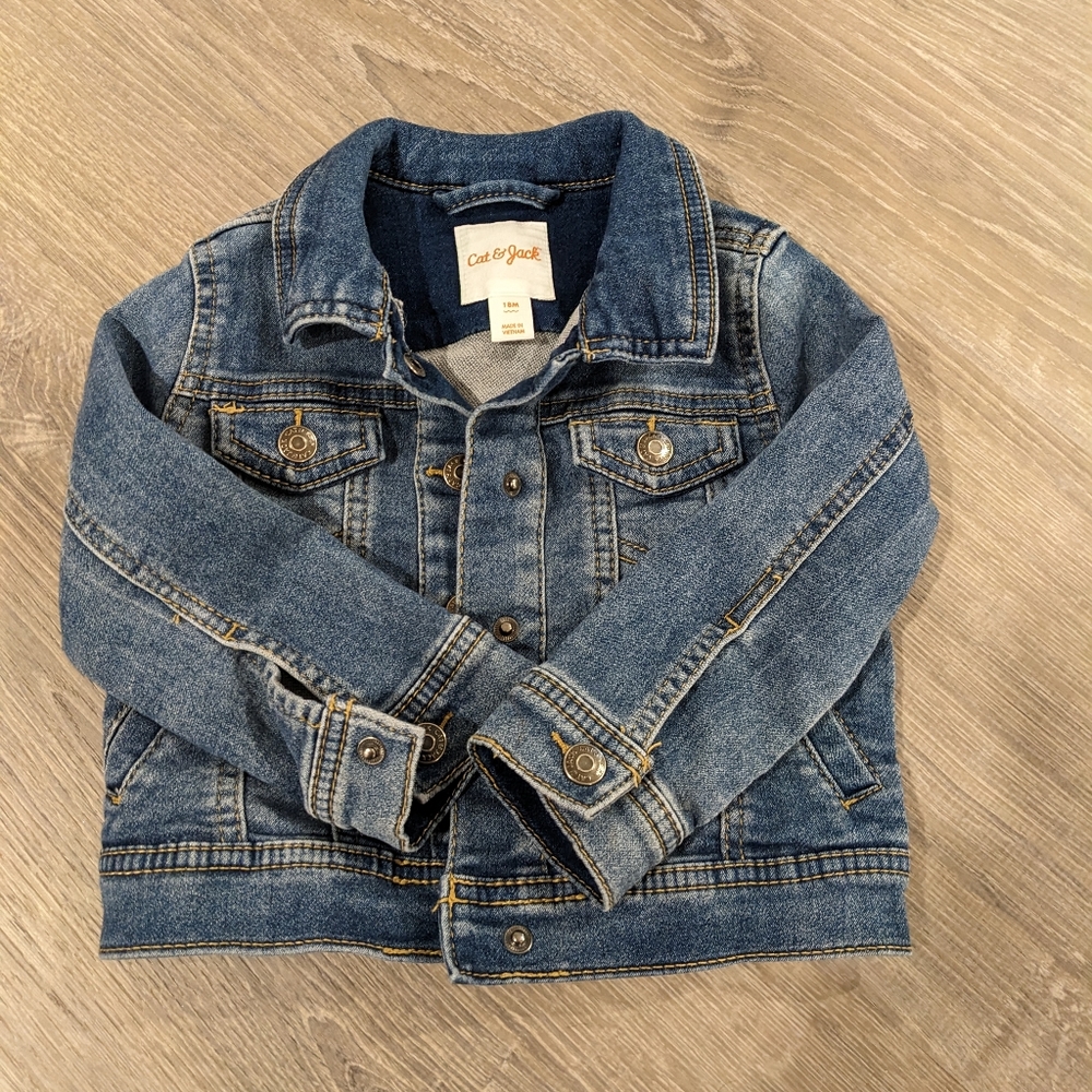 🐥 JEANS JACKET BABY GIRL 18 MONTHS